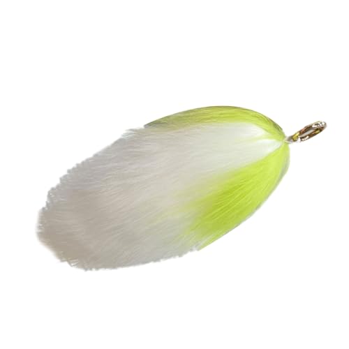 Farbenfroher Kunstfell-Schlüsselanhänger mit weichem Plüschschwanz für modische Frauen und schöne Stile, Liebhaber des täglichen Gebrauchs von Pocoiau