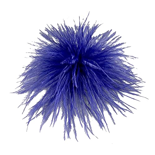 Feder Brosche Schal Clip Schmuckzubehör Frauen Kleidungsdekoration Strauß Corsage Pin Lapper Pins Straußstift Pin von Pocoiau