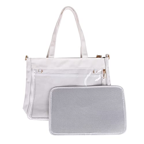 Frauen JK Schöne Umhängetasche Niedliche Schultertasche Teenager College Stil Schmerz Tasche Handtasche Mädchen Transparente Umhängetasche von Pocoiau