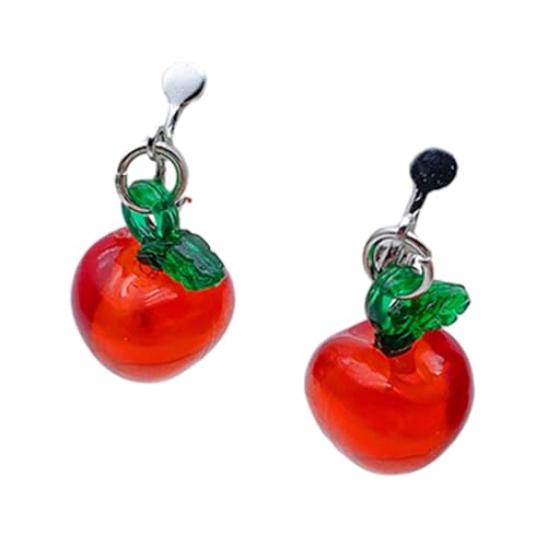 Früchte Form Anheize Ohrringe Für Frauen Heiligabend Ohrringe Hänge Ornament Acrylohrtropfen Schmuck Ornamente Ohrdrahtsperrung von Pocoiau