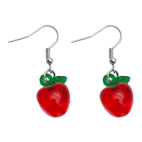 Früchte Form Anheize Ohrringe Für Frauen Heiligabend Ohrringe Hänge Ornament Acrylohrtropfen Schmuck Ornamente Ohrdrahtsperrung von Pocoiau