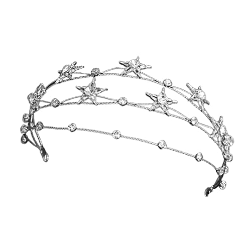 Glänzendes Strass-Haarband in Sternform für Cosplays, griechischer Haarreif, Hochzeit, Party, Braut, Stern Glänzendes Strass-Haarband in Sternform für Cosplays, griechischer Haarreif, Hochzeit, Party, Braut, Stern von Pocoiau