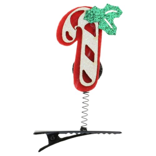 Haarspange mit Zuckerstangen-Motiv, Elchbaum, Weihnachtsgeschenk, Entenschnabel-Clip, Weihnachtsmann-Haarnadel, Feiertags-Kopfbedeckung Haarspange mit Zuckerstangen-Motiv, Elchbaum, Weihnachtsgeschenk, Entenschnabel-Clip, Weihnachtsmann-Haarnadel, Feiertags-Kopfbedeckung von Pocoiau