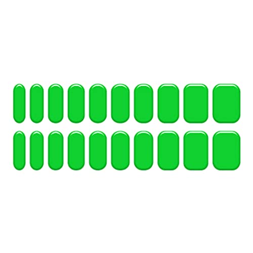 Halbgehärtete Gel Nagelaufkleber/LED Lampe Erforderlich 20 Gel Nagellack Wraps Reine Farbgel Nagelkunstaufkleber Für Frauen von Pocoiau