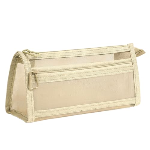 Pocoiau Bleistiftbeutel Beutel Case Clear Double Layers Meshes Meshes Schullieferungen Klar Doppelschichten Mesh Bud Für Schüler von Pocoiau