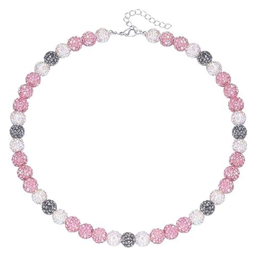 Pocoiau Einzigartige Baseball-Halskette mit Strasssteinen, Disco-Halskette, modischer Schmuck für aktive Personen, Sport-Accessoire von Pocoiau