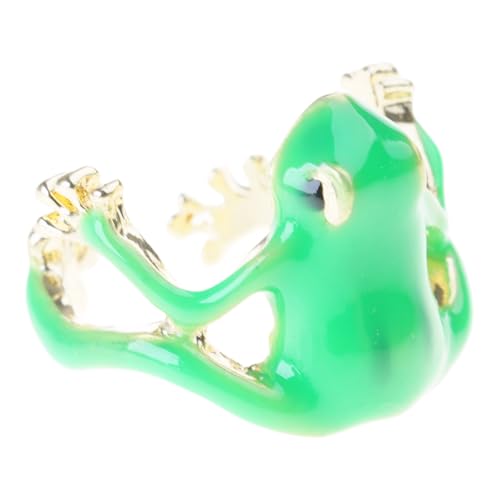 Pocoiau Froschform Ringe Einstellbare Größe Finger Ringe Accessoire Personalisierte Offene Stilvolle Schmuck Für Tägliche Verschleiß Trendy Unisex Accessoire von Pocoiau