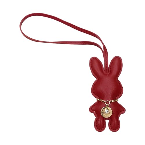 Pocoiau Künstliche Lederkaninchen Keychain Bunnys Anhänger Keyring Bag Accessoire Stilvolle Handtasche Accessoires Für Frauen Mädchen von Pocoiau