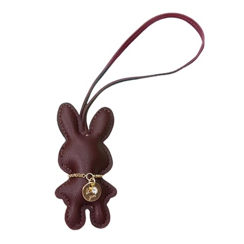 Pocoiau Künstliche Lederkaninchen Keychain Bunnys Anhänger Keyring Bag Accessoire Stilvolle Handtasche Accessoires Für Frauen Mädchen von Pocoiau