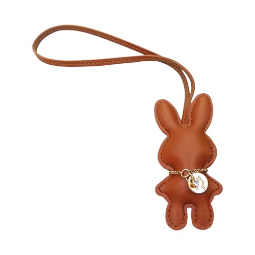 Pocoiau Künstliche Lederkaninchen Keychain Bunnys Anhänger Keyring Bag Accessoire Stilvolle Handtasche Accessoires Für Frauen Mädchen von Pocoiau