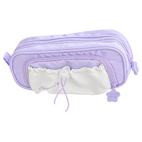 Pocoiau Large Bleistiftkoffer Reißverschluss Bleistiftbeutel Tragbarer Stiftorganisatoren Aufbewahrungstasche Reise Make Up Beutel Für Student Pen Bag Von Lustern von Pocoiau