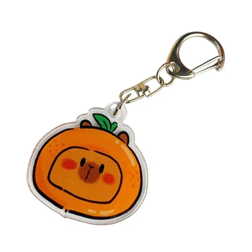 Pocoiau Schöner Capybaras Acryl-Schlüsselanhänger, trendiger Capybaras-Acryl-Schlüsselanhänger, robust und verschleißfest, für den täglichen Gebrauch von Pocoiau