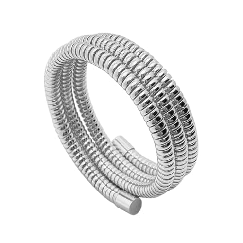 Pocoiau Stapelbares Multi Layer Armarmband Stilvoller Metall Elastischer Schmuck Wasserdichtes Armband Elastizität Armreifen Für Modeliebhaber Stylish Arm Ornament von Pocoiau