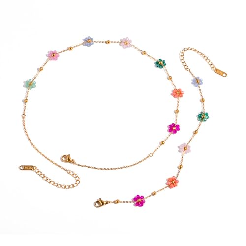 Pocoiau Stilvolle Blumenperlen Halskette Und Armband Combo Set Robustes Stahl Mode Accessoire Für Tägliche Verschleiß Und Soziales Ereignis Stylish Damen Accessoire Pocoiau Stilvolle Blumenperlen Halskette Und Armband Combo Set Robustes Stahl Mode Accessoire Für Tägliche Verschleiß Und Soziales Ereignis Stylish Damen Accessoire von Pocoiau