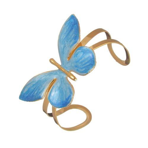 Pocoiau Stilvoller Edelstahl Schmetterling Bemerkämpfer Verstellbarer Offener Manschettenschmuck Für Leichte Geschenke Geburtstage Oder Jubiläen Moderner Minimalistischer Handgelenk Schmuck Schmuck von Pocoiau