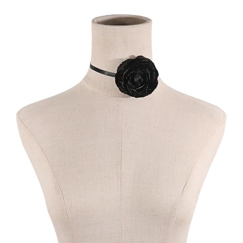 Pocoiau Stoff Blumenhalpiepiece Personalisierte Blumenhalshalskette Stylish Stoff Halskette Für Partys Geburtstage von Pocoiau