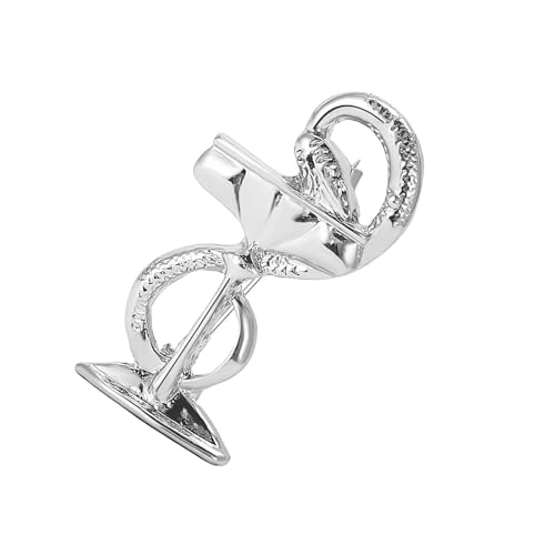 Pocoiau Vintage Snake Brosche Pin Legierung Materialien Einzigartige Serpentinen Designs Badge Verstärkt Die Modesinne von Pocoiau