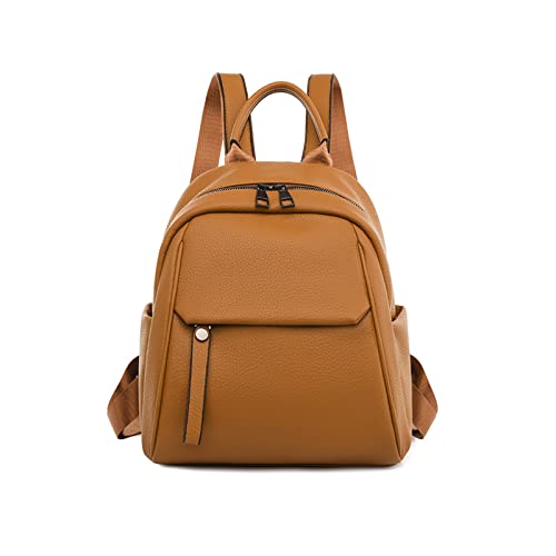 Pu Leder Schule Rucksack Weibliche Kleine Schule Tasche Für Teen Mädchen Student Daypack Weibliche Kleine Büchertasche von Pocoiau