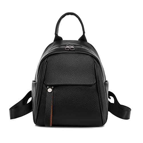 Pu Leder Schule Rucksack Weibliche Kleine Schule Tasche Für Teen Mädchen Student Daypack Weibliche Kleine Büchertasche von Pocoiau