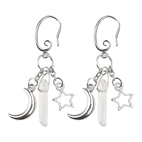 Quarzohrringe Mond Und Star Göttin Neuheit Hippie Schmuck Frauen Geschenk von Pocoiau