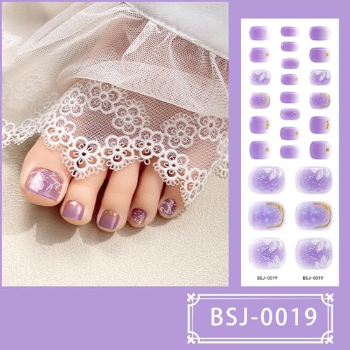 Selbstklebende Nagelfolien Für Zehennägel Gel Nagellack Streifen Komplette Nagellack Aufkleber Gel Nagelstreifen Gel Nagelaufkleber von Pocoiau
