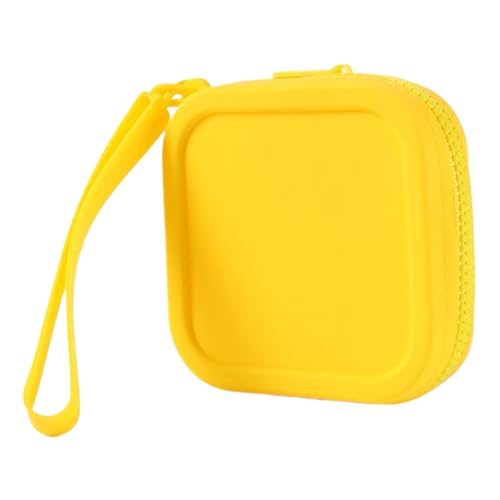 Silicon Square Geldbörse Kopfhörerbeutel Brieftasche Tragbares Make Up Für Reise Und Außenverwendung Silikonmünze von Pocoiau