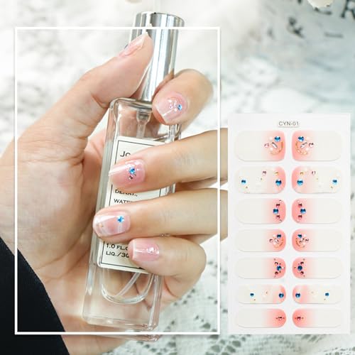 Wasserfeste Nagelaufkleber Selbstklebende Transferkunst Dekorationen 14 Tipps Abziehbilder Wraps Aufkleber Polnisches Maniküre Zubehör von Pocoiau