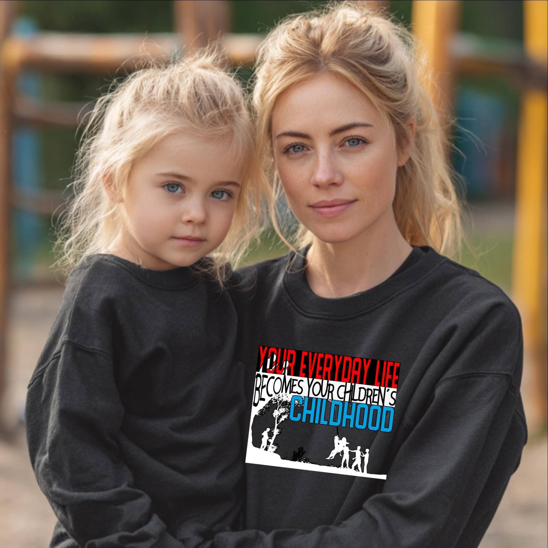 Heavy Oversized Unisex Pullover Of Being Aware To Your Children's Childhood von Poderosawear
