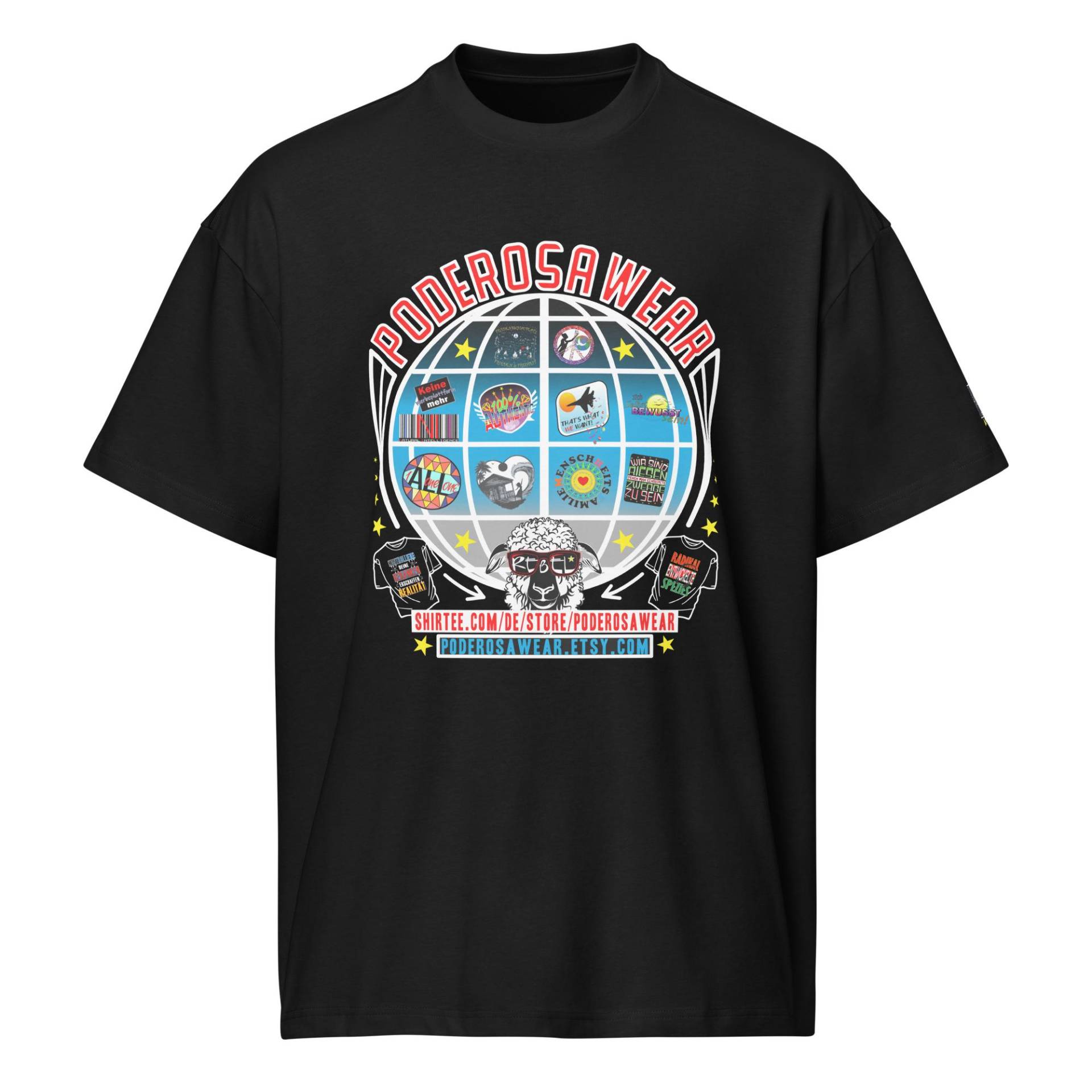 Unisex Boxy-T-Shirt To Advertise For Me If You Like My Designs Unisex Boxy-T-Shirt To Advertise For Me If You Like My Designs von Poderosawear