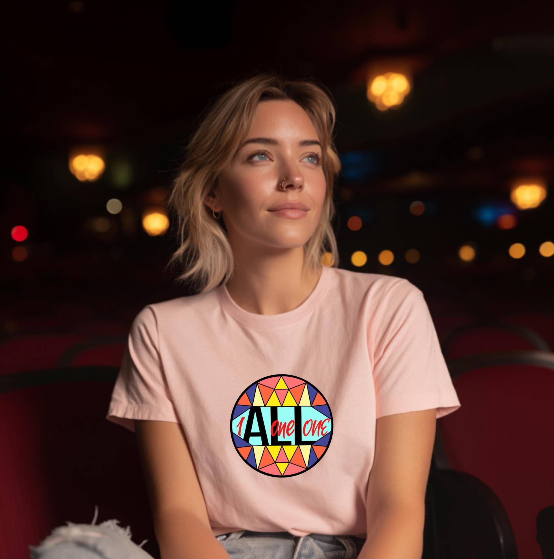Women-Crop-Top, Show That We Are All Connected For A Better World Women-Crop-Top, Show That We Are All Connected For A Better World von Poderosawear