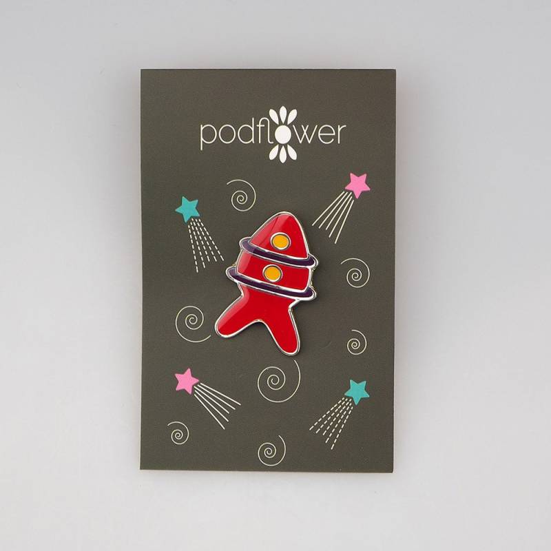 Niedliche Rakete Emaille Pin Niedliche Rakete Emaille Pin von PodflowerShop