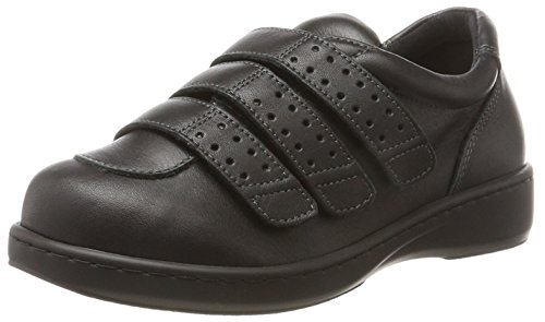 Podowell Unisex Aquitaine Bequemschuh mit Klettverschluss, Schwarz, 37 EU von Podowell