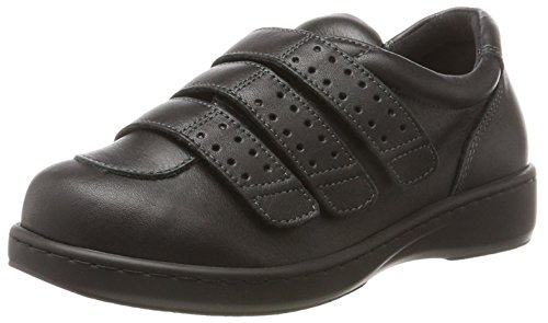 Podowell Unisex Aquitaine Bequemschuh mit Klettverschluss, Schwarz, 45 EU von Podowell