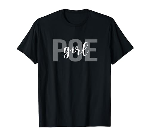 Poe Girl Edgar Allan Poe Literatur T-Shirt von Poe Girl Edgar Allan Poe Gifts