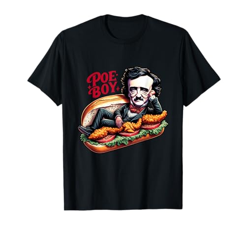 Edgar Allan Poe Lustiges Poe-Jungen-Sandwich T-Shirt Edgar Allan Poe Lustiges Poe-Jungen-Sandwich T-Shirt von Poe & Co. Lit. Literary Giants and Geniuses