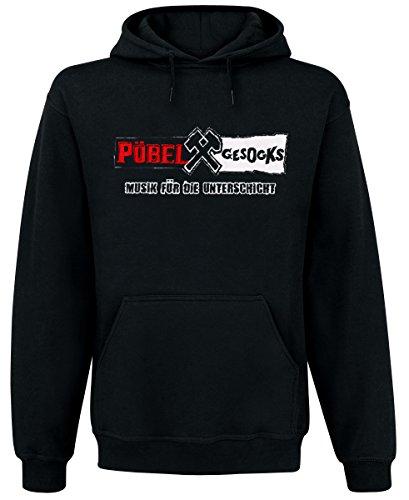 Pöbel & Gesocks - Musik für die Unterschicht Kapuzenpullover, schwarz, Grösse XL von Pöbel & Gesocks