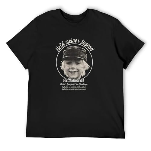 Michel Black Lönneberga T-Shirt Men T-Shirt Black XXL von Poeira