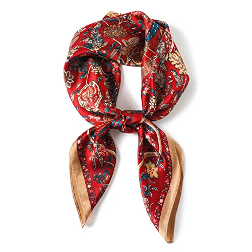 PoeticEHome Seidenschal aus 100% reiner Maulbeerseide – 68x68 cm Halstuch für Damen | Quadratisches Tuch mit Geschenkbox​ von PoeticEHome