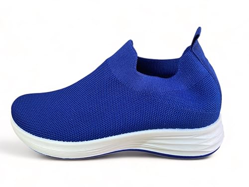 Pogolino Damen Sneakers Slip On Laufschuhe Turnschuhe Freizeitschuhe (160 Blau 39) von Pogolino