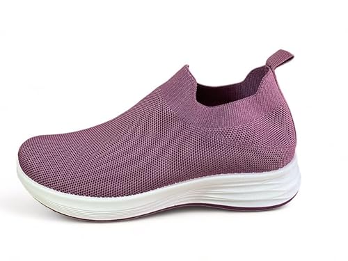 Pogolino Damen Sneakers Slip On Laufschuhe Turnschuhe Freizeitschuhe (160 Lila 38) von Pogolino