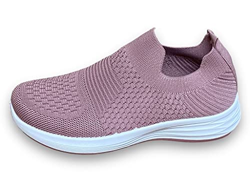 Pogolino Damen Sneakers Slip On Laufschuhe Turnschuhe Freizeitschuhe (160 Rosa 39) von Pogolino