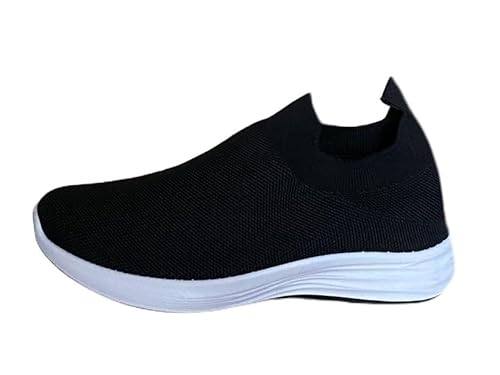 Pogolino Damen Sneakers Slip On Laufschuhe Turnschuhe Freizeitschuhe (160 Schwarz 37) von Pogolino