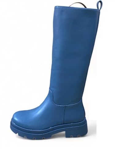 Pogolino Damen Stiefel Boots wasserabweisend Winter Herbst Schuhe 8608 Blau 37 von Pogolino