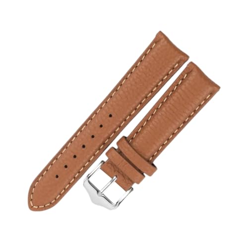 PohUy 18/19/20/22mm Helle Farbe Lychee Grain Echtes Leder Uhrenarmband Schnellverschluss Mechanische Uhren Armband Zubehör von PohUy