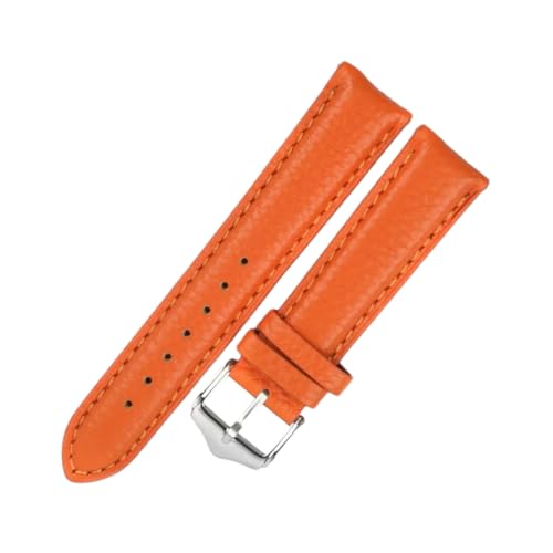 PohUy 18/19/20/22mm Helle Farbe Lychee Grain Echtes Leder Uhrenarmband Schnellverschluss Mechanische Uhren Armband Zubehör von PohUy