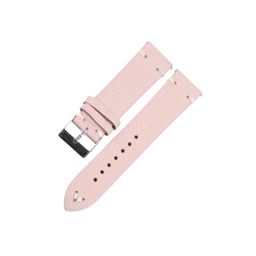 PohUy 20mm/22mm Frauen Männer Quick Release Farbige Lychee Korn Erste-schicht Rindsleder Uhrenarmband Ersatz Zubehör von PohUy