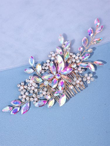Hochzeit Blume Perle Haarkamm Pin Band Strass Haarnadel Stirnband Tiara Braut Haarschmuck Gold1 Hochzeit Blume Perle Haarkamm Pin Band Strass Haarnadel Stirnband Tiara Braut Haarschmuck Gold1 von Pohullan