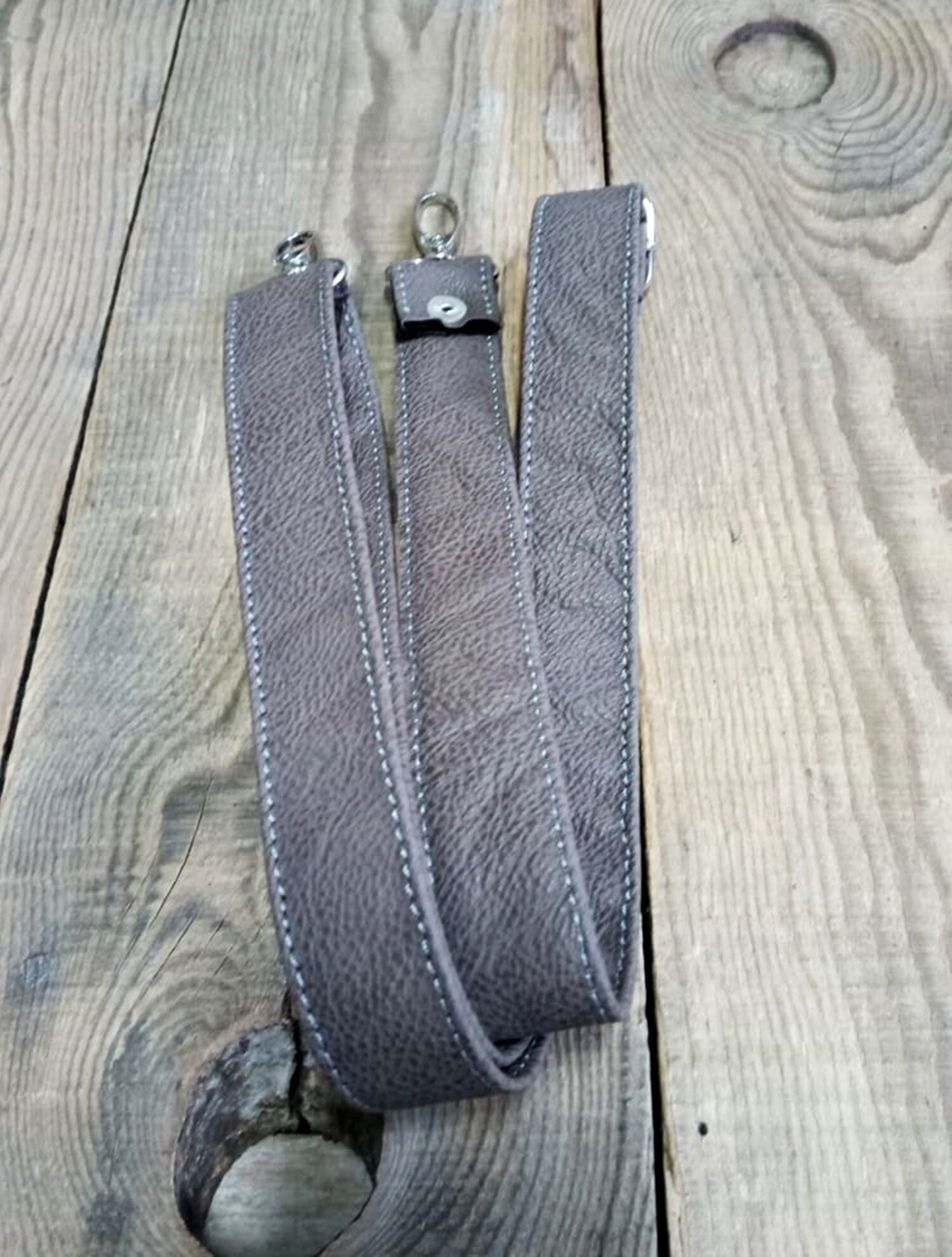 Verstellbarer Umhängegurt Aus Veganem Leder in Taupe 66-Zoll-Ersatz-Taschengurt von PointingUp