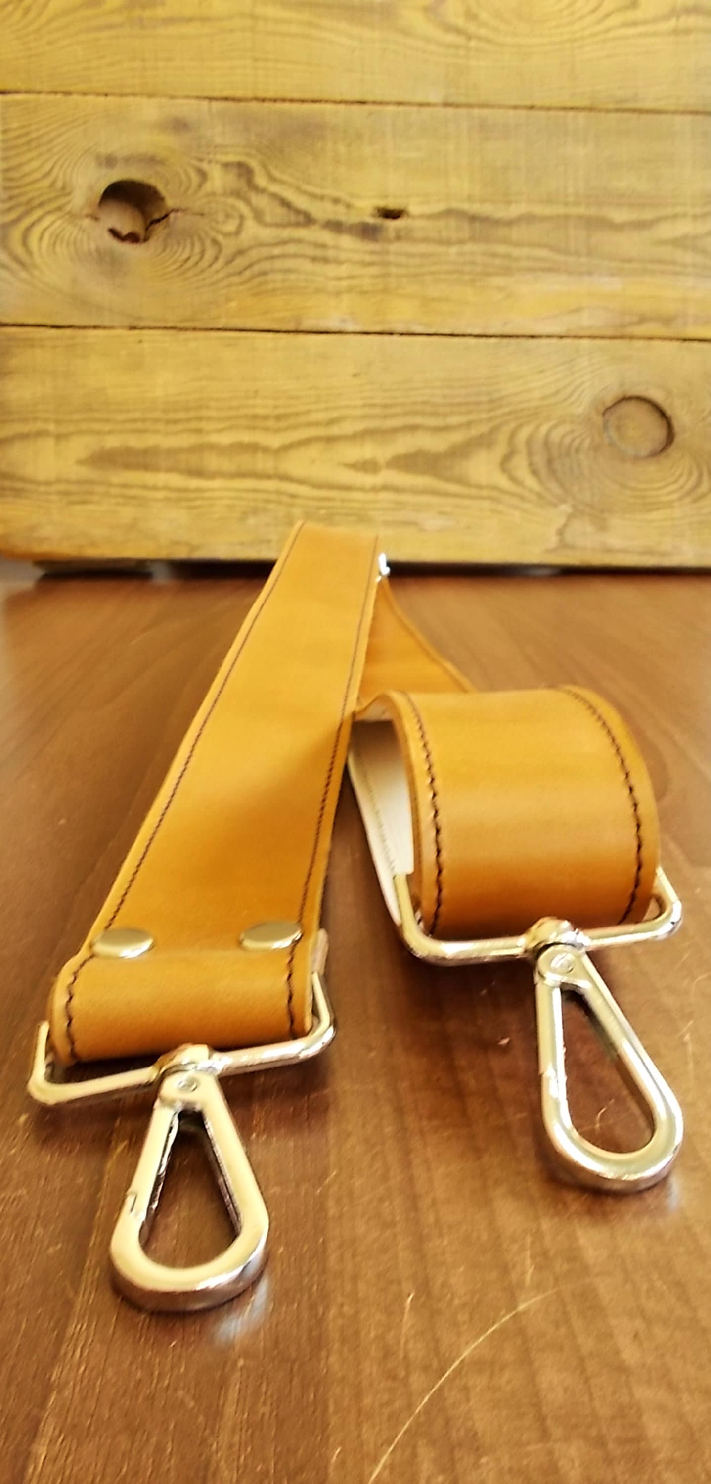 Braun Leder Geldbörse Riemen Verstellbare Crossbody Bag Ersatz | 117 cm/4 cm von PointingUp