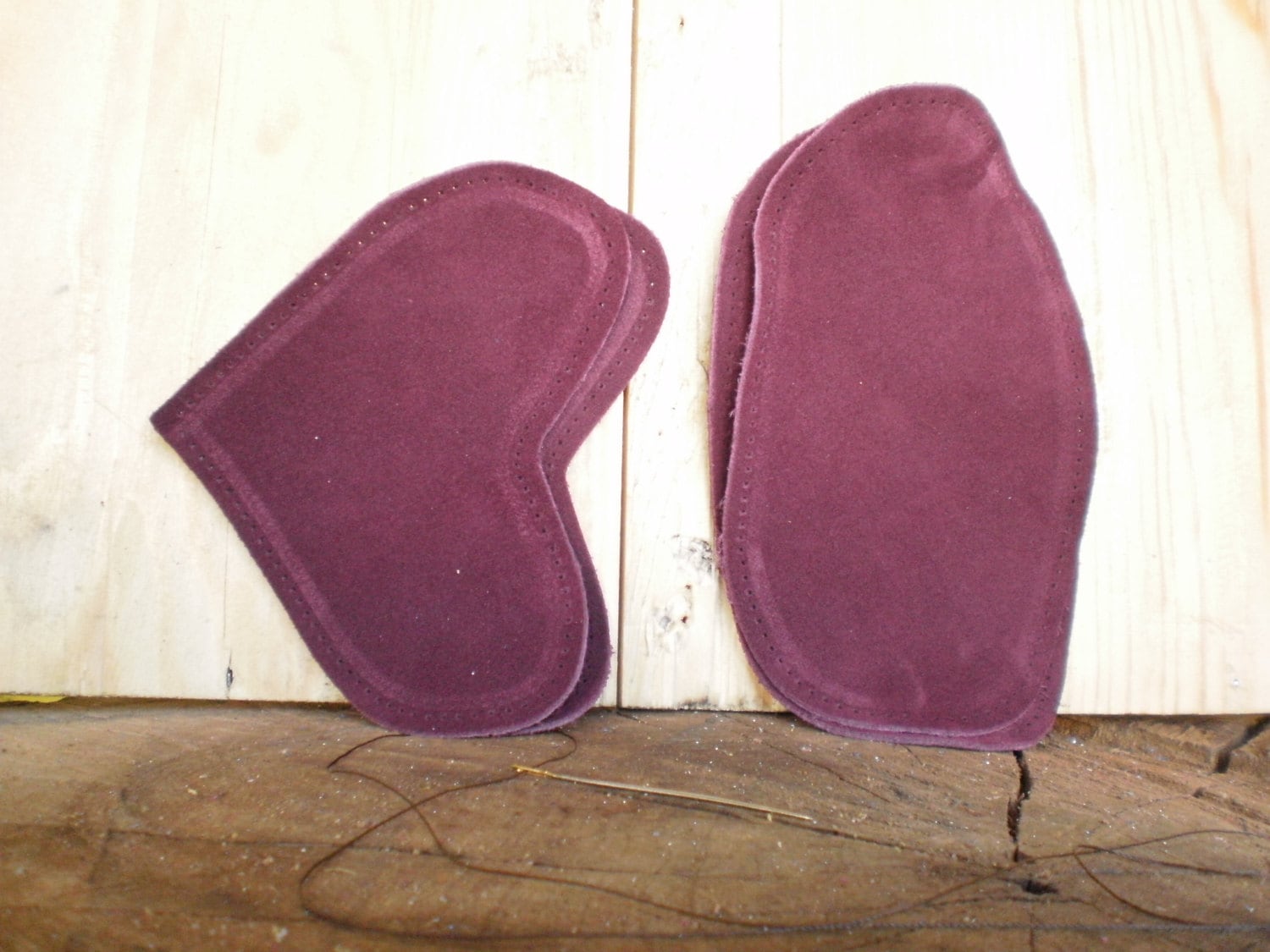Oval Patch, Ellenbogen Herz, Pullover Rotes Leder, Leder Bordo, Geek, Diy, Jacke, Cardigan Wildleder von PointingUp
